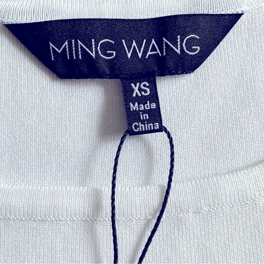 Ming Wang White Fitted Sleeveless Tank Top - Picture 3 of 5